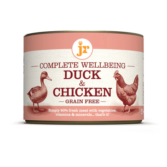 JR Complete Wellbeing 90% Meat Wet Dog Food - Duck & Chicken