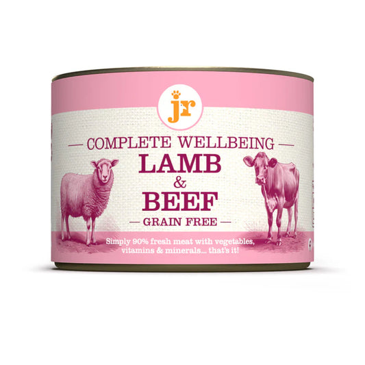 JR Complete Wellbeing 90% Meat Wet Dog Food - Lamb & Beef