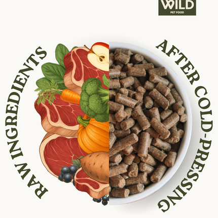 Wild Cold Pressed Chicken Complete Dog Food – Gentle, Natural & Grain Free