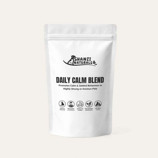 daily calm blend support for highly strung or anxious pets