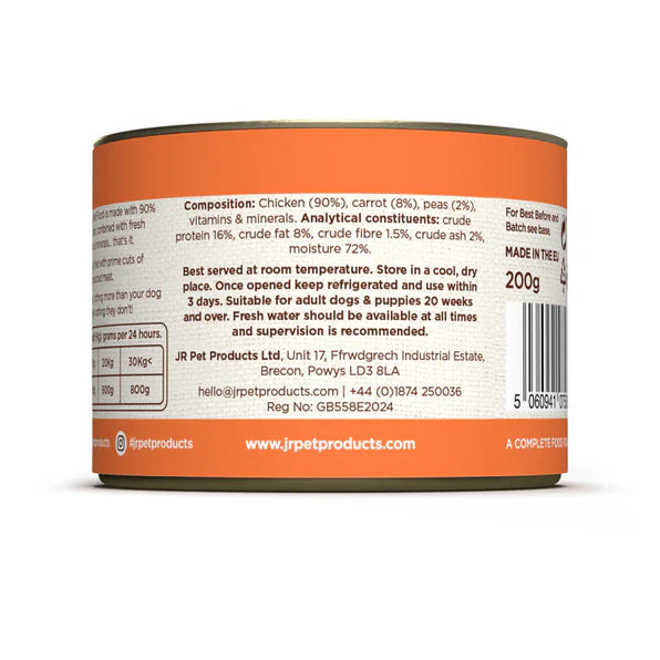 JR Complete Wellbeing 90% Meat Wet Dog Food - Simply Chicken