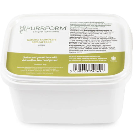 Quail & Farmed Rabbit & Ground Bone with Rabbit Liver & Kidney - 450g