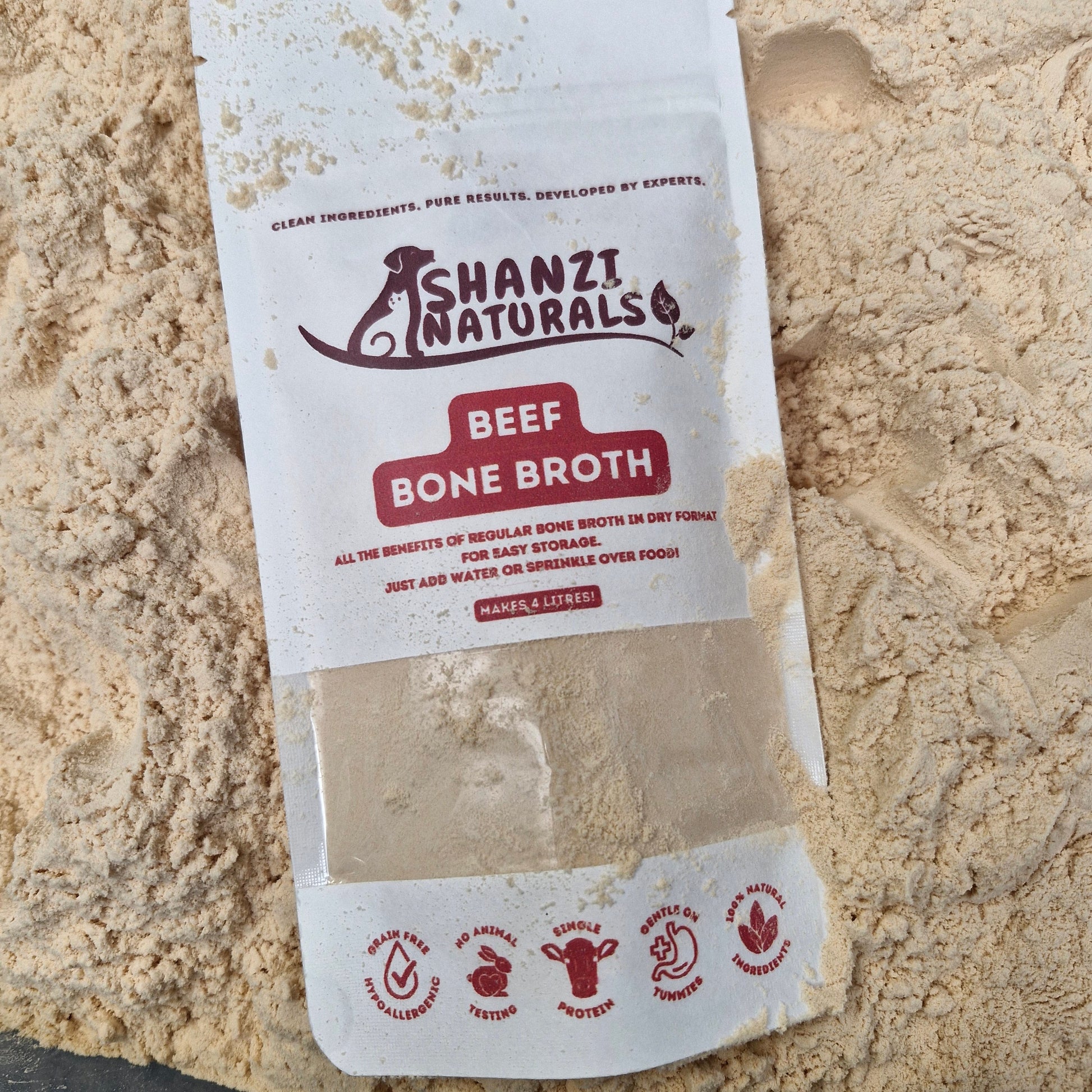 Shanzi beef bone broth powder for dogs and cats