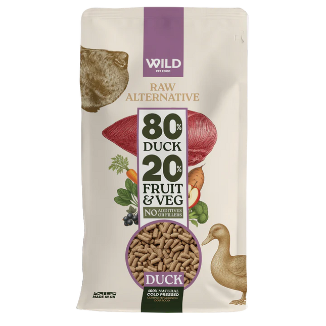 Wild Cold Pressed Duck Complete Dog Food – Gentle, Natural & Grain Free
